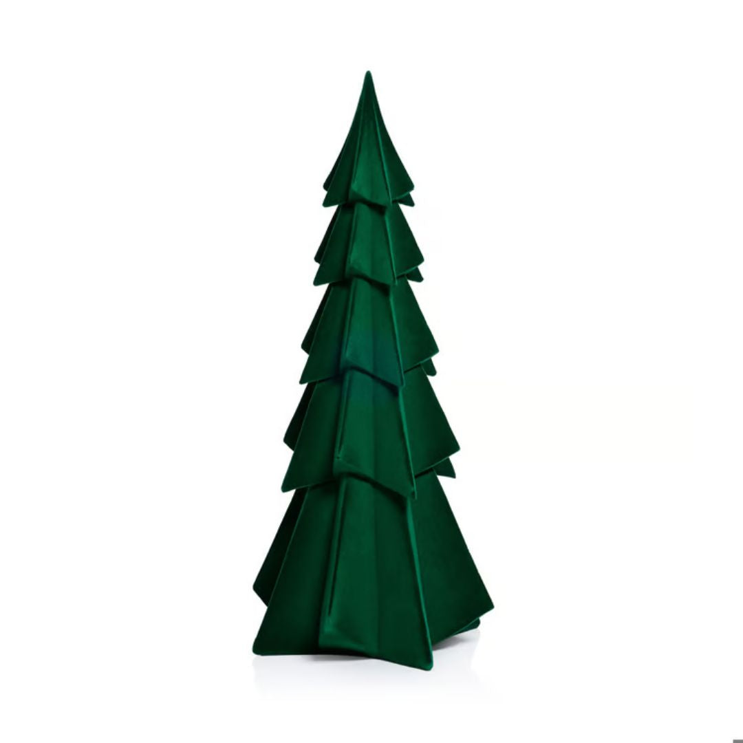 Flocked Green Tree