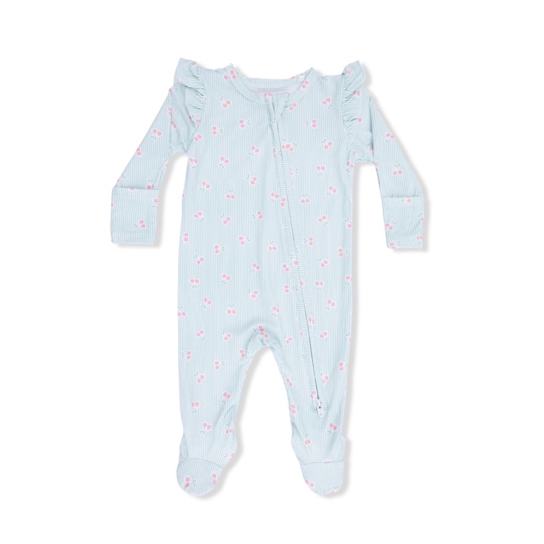Angel Dear 2 Way Ruffle Sleeve Zipper Footie