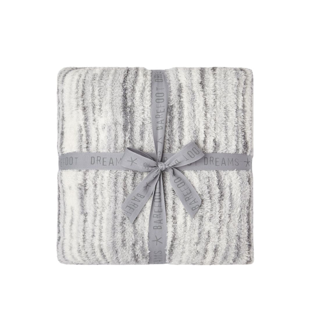 Barefoot Dreams Space Dye Border Throw