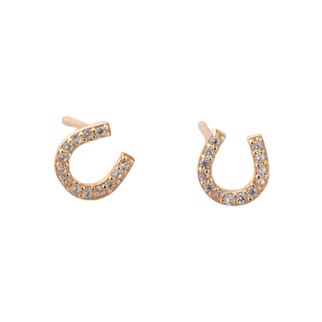 Kris Nations Horseshoe Stud Earrings