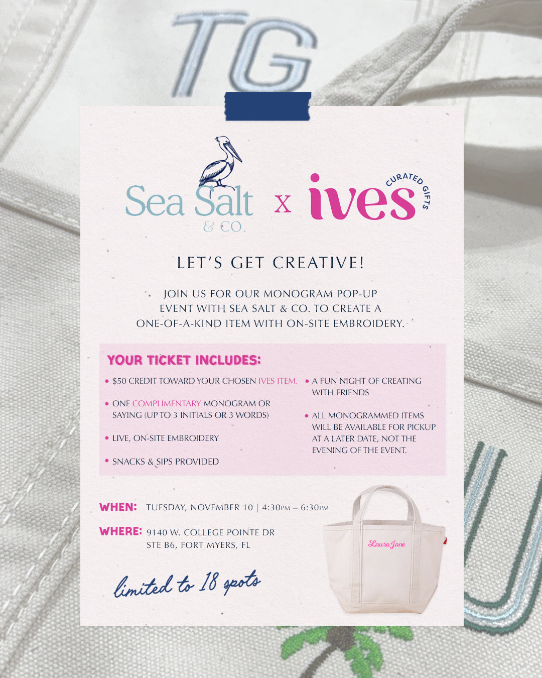 monogram pop-up event: november 2026