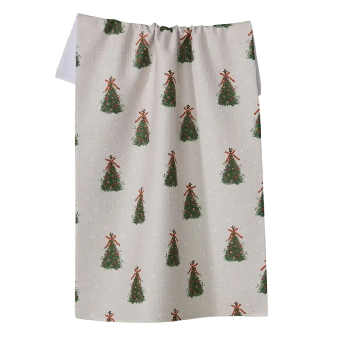 Geometry Holiday Tea Towel