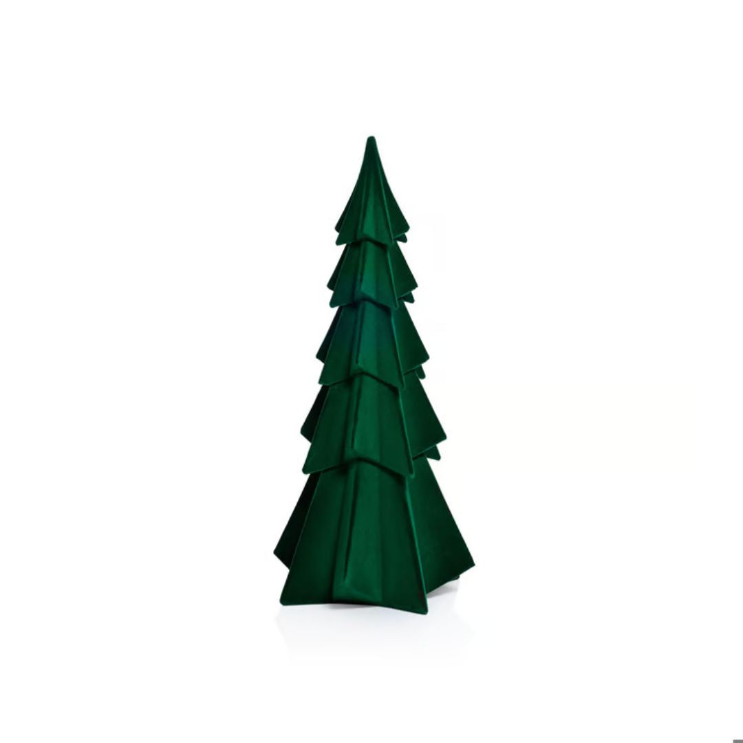 Flocked Green Tree