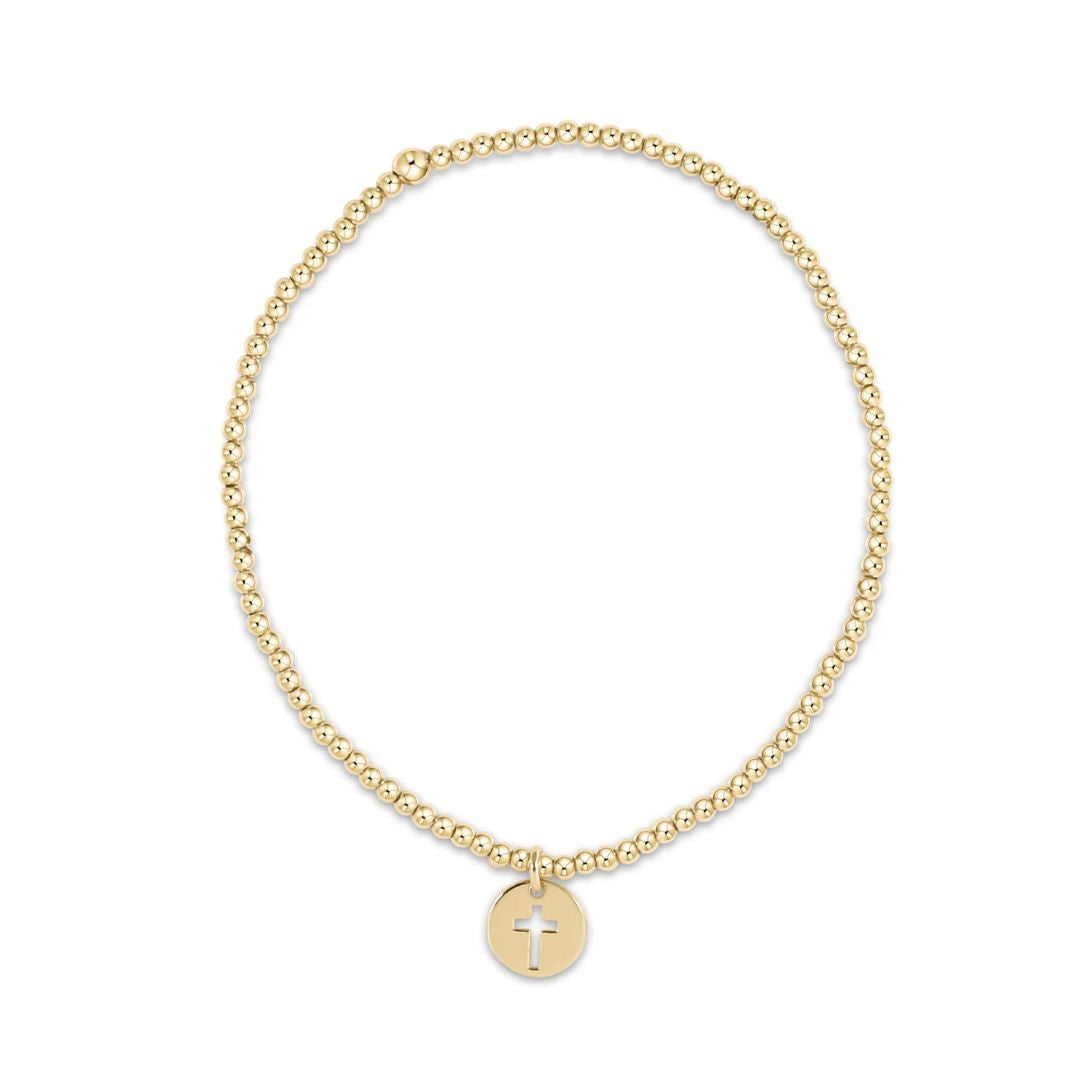 E Newton Classic Gold w/ Disc Bracelet