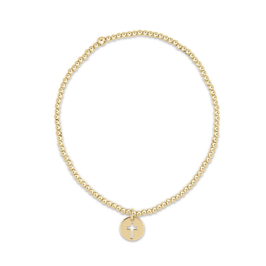 E Newton Classic Gold w/ Disc Bracelet