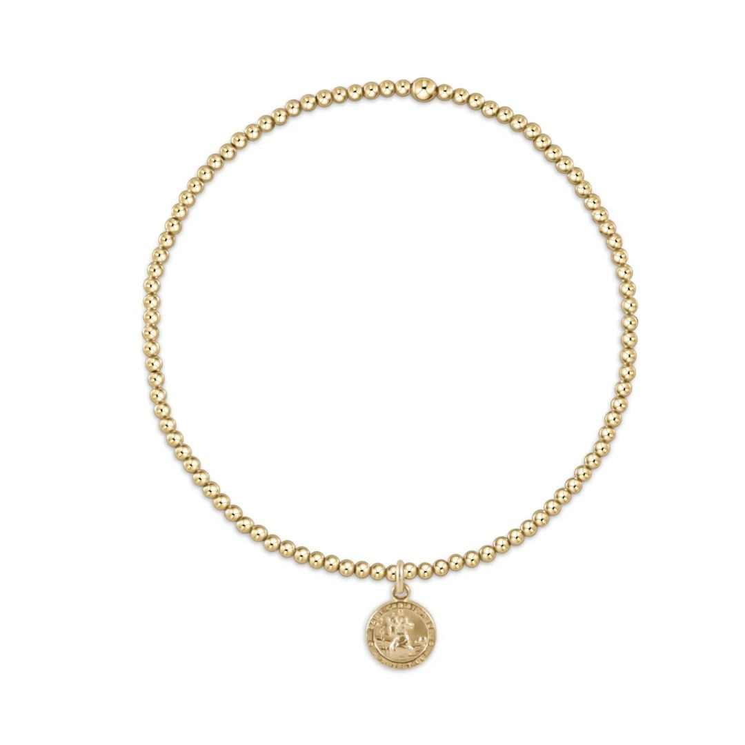 E Newton Classic Gold w/ Disc Bracelet