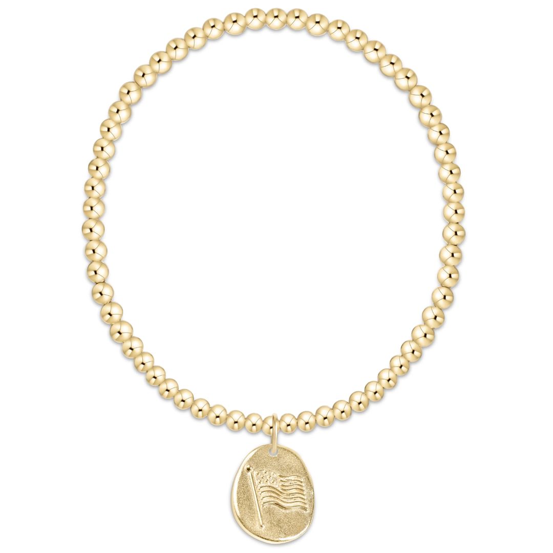E Newton Classic Inspire America Disc Bracelet
