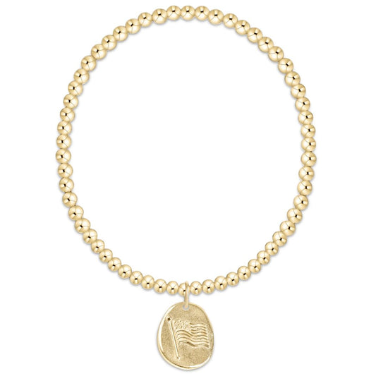 E Newton Classic Inspire America Disc Bracelet