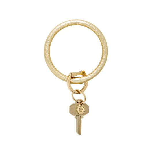 O-Venture Leather Croc Key Ring