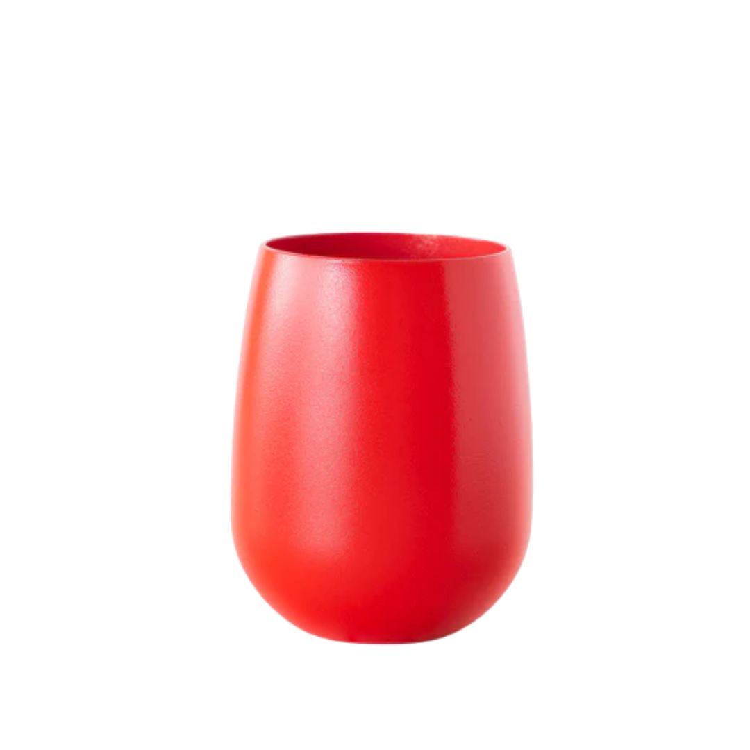 Hester & Cook Opaque Stemless Wine Symglass w/ Vinyl