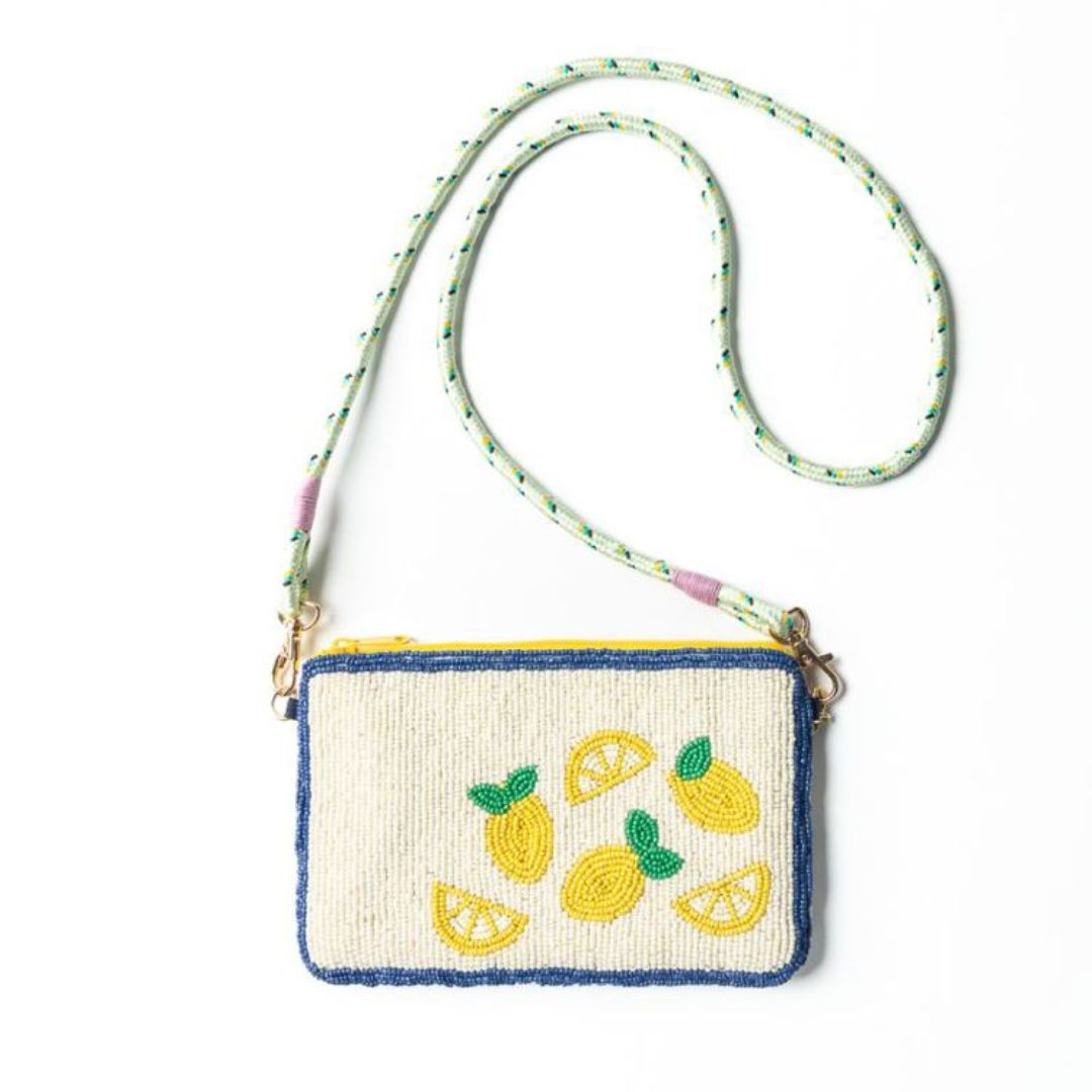 Ink & Alloy Leila Bead Clutch