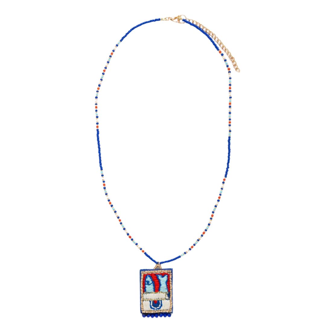 Ink & Alloy Robin Beaded Sardine Necklace