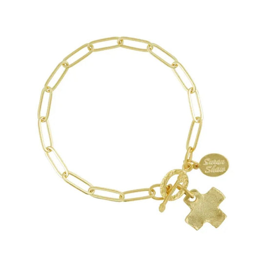 Cross Paperclip Bracelet